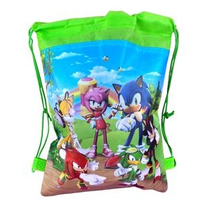 14” Sonic The Hedgehog Drawstring Bag Backpack Toy